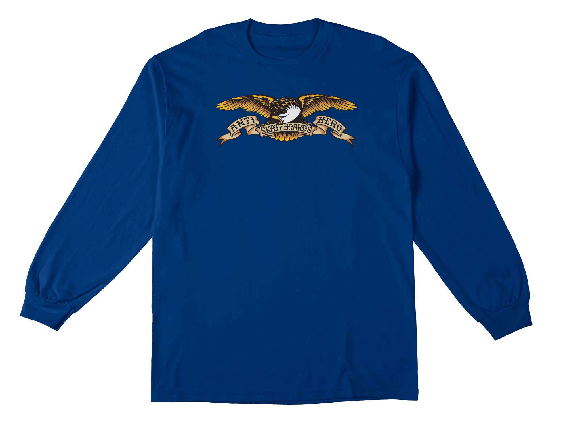 ANTI-HERO EAGLE YOUTH L/S TEE - ROYAL BLUE – Holistic Skateshop