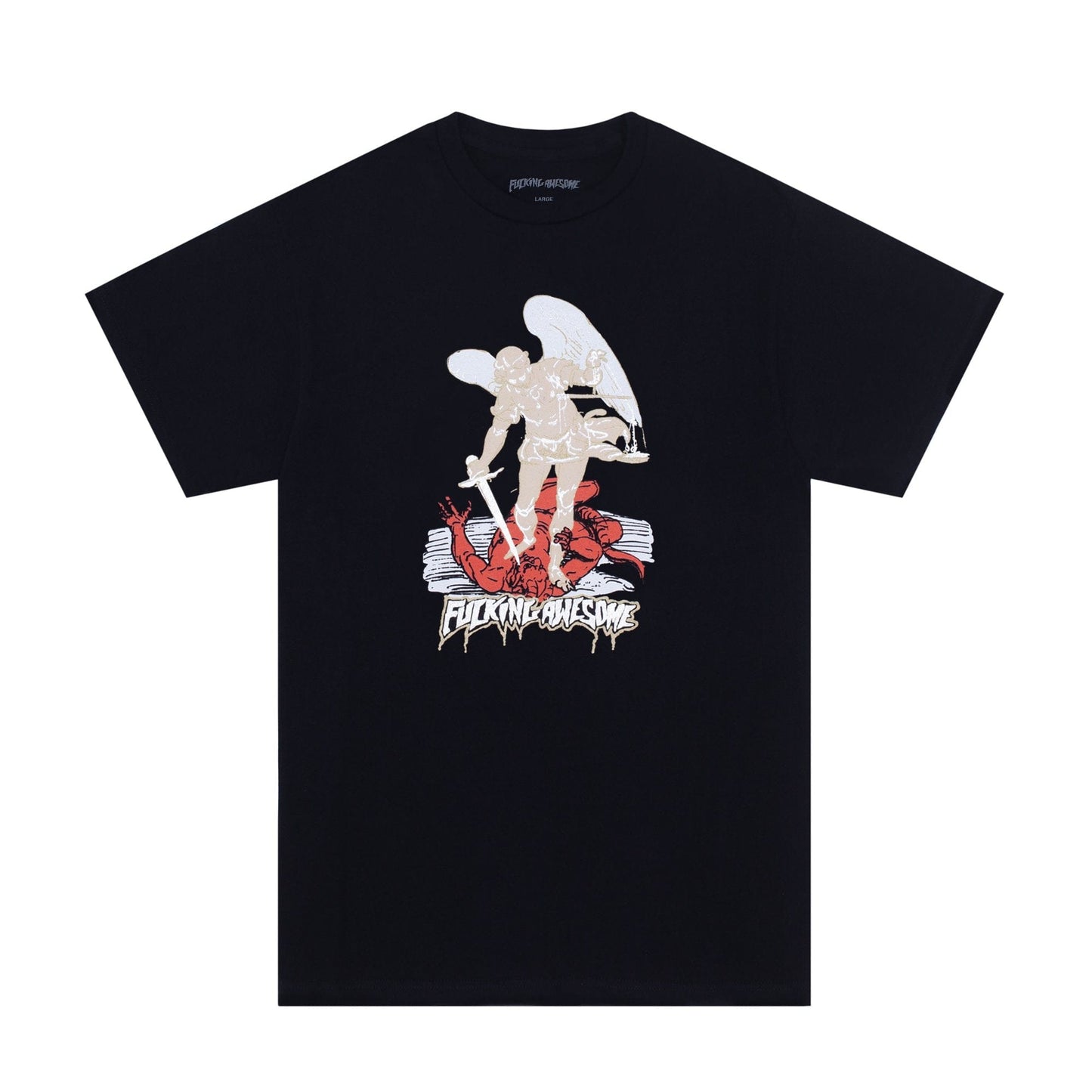 FUCKING AWESOME T-SHIRT S FUCKING AWESOME AVE ARCHANGEL II TEE - BLACK
