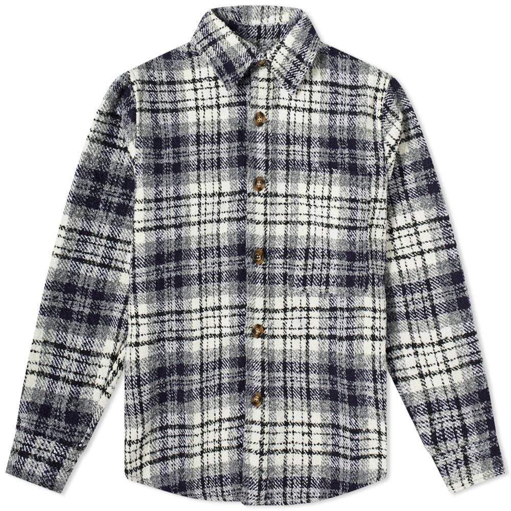FUCKING AWESOME HEAVY WEIGHT FLANNEL JACKET - NAVY – Holistic