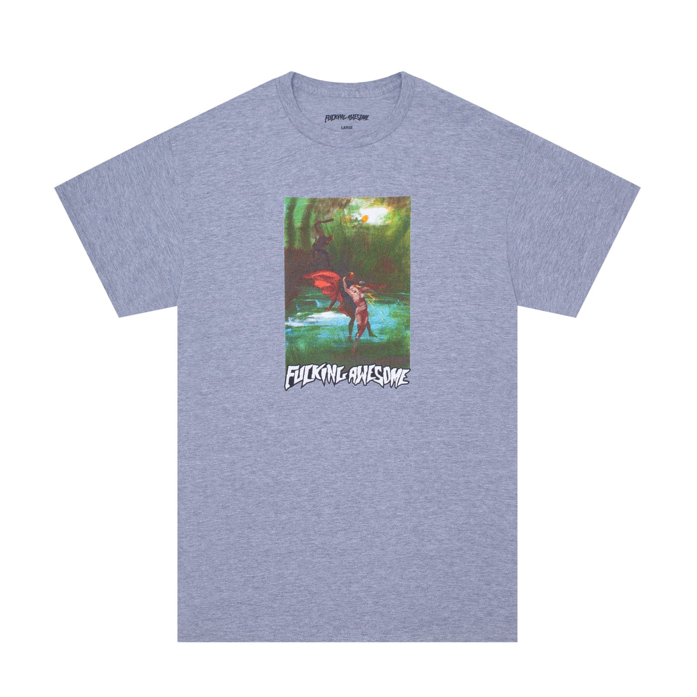 FUCKING AWESOME T-SHIRT S FUCKING AWESOME LAZARUS TEE - HEATHER GREY