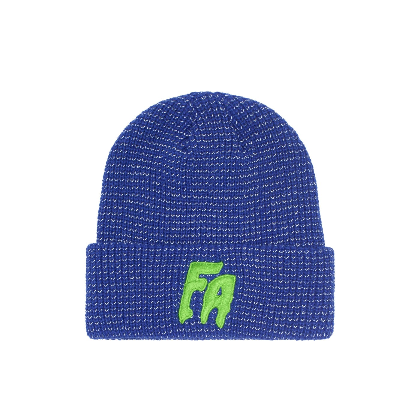 FUCKING AWESOME BEANIE FUCKING AWESOME REFLECTIVE WAFFLE CUFF BEANIE - BLUE