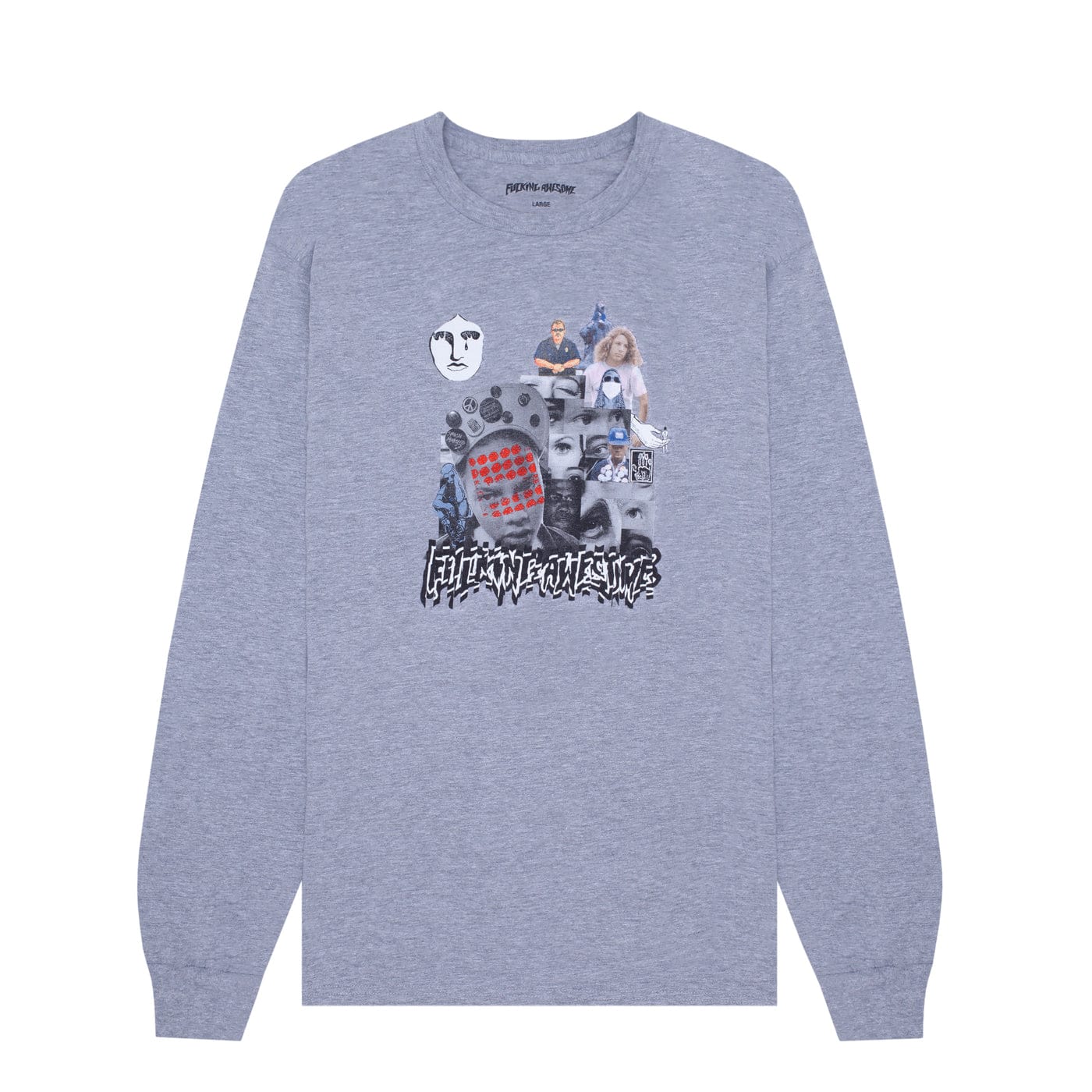 FUCKING AWESOME LONGSLEEVE TEE FUCKING AWESOME SOCIETY II L/S TEE - HEATHER GREY
