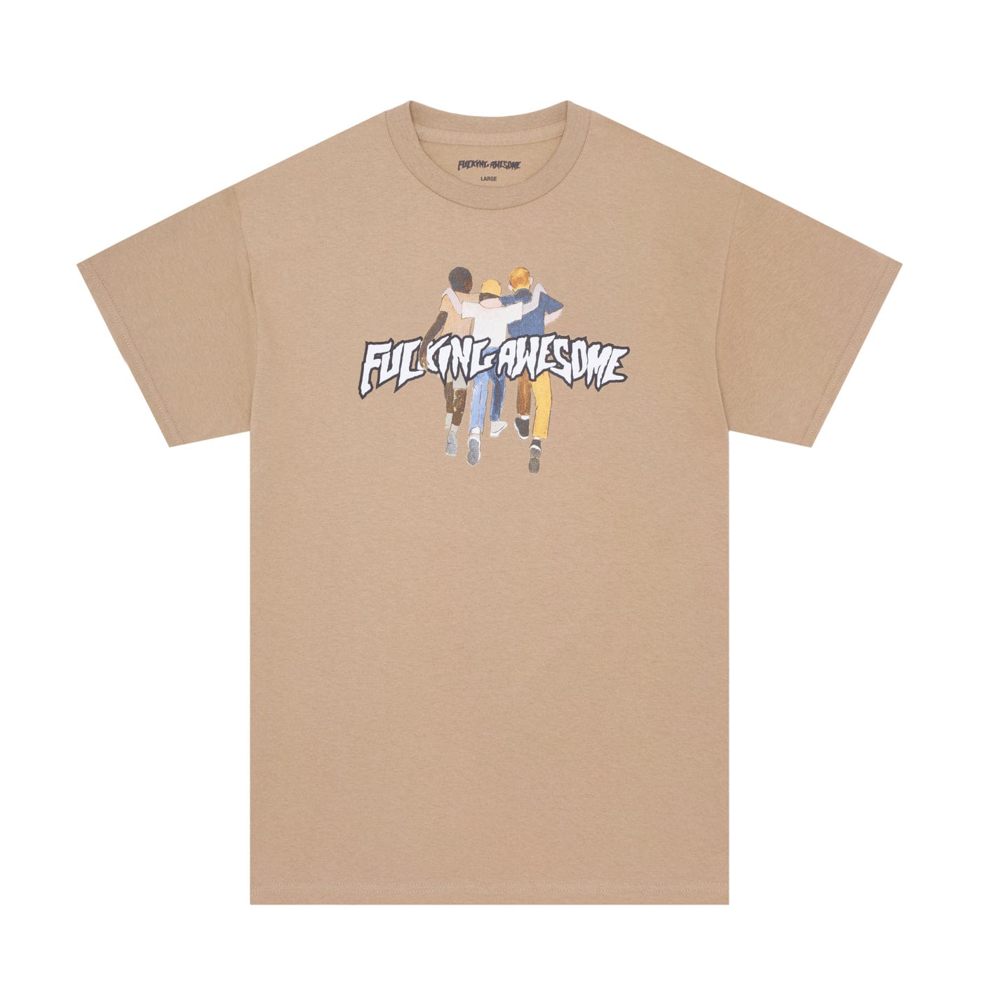 FUCKING AWESOME T-SHIRT FUCKING AWESOME THE KIDS ARE ALRIGHT TEE - TAN
