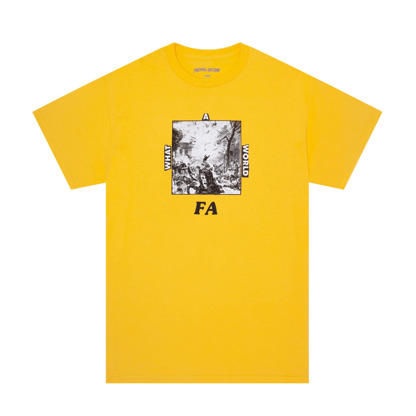 FUCKING AWESOME T-SHIRT FUCKING AWESOME WHAT A WORLD TEE - DAISY