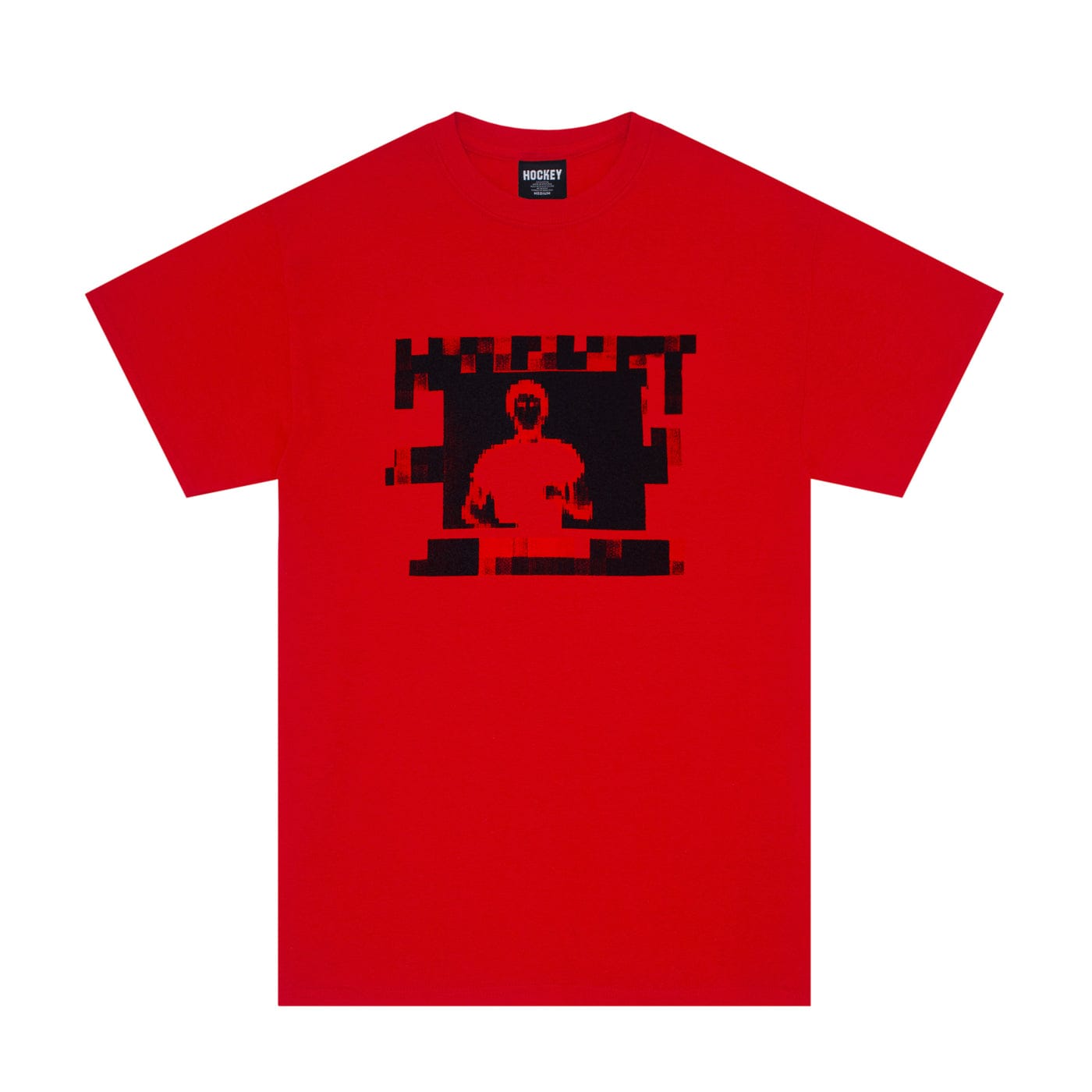 HOCKEY T-SHIRT S HOCKEY BLOCKMAN TEE - RED