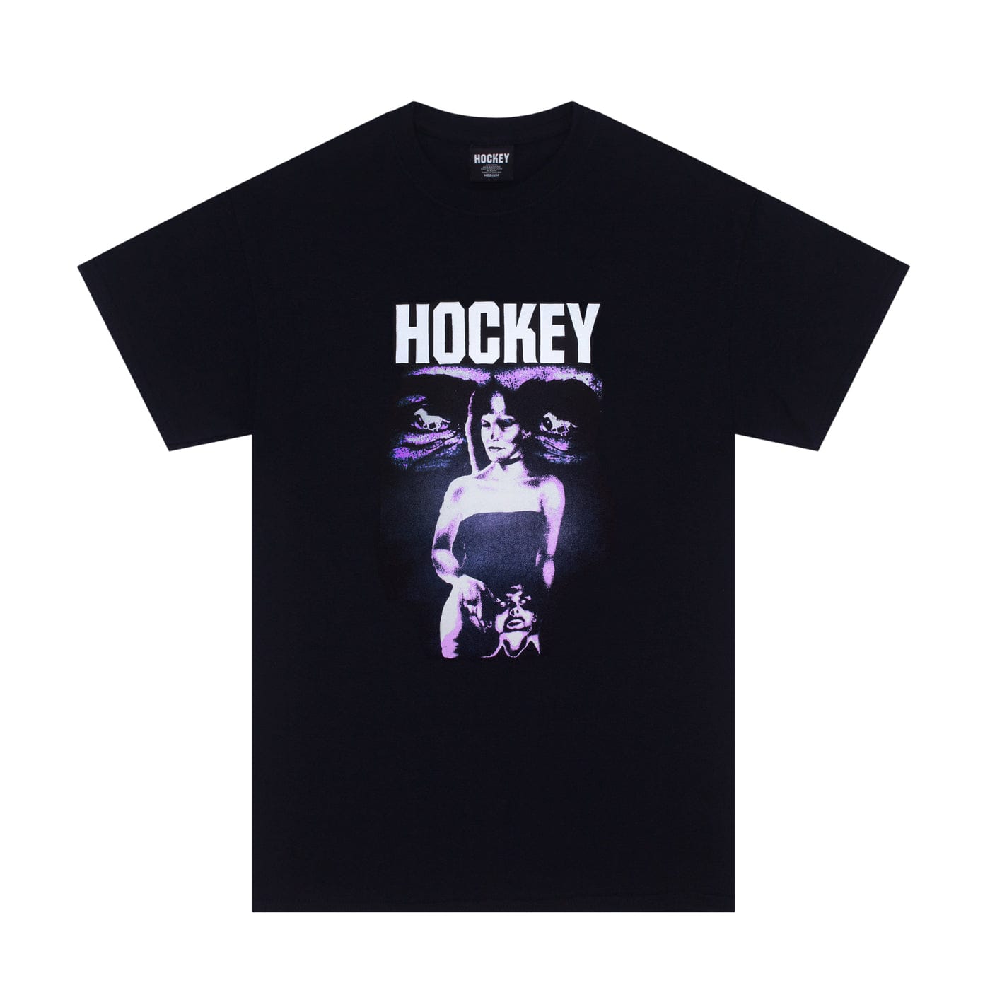 HOCKEY T-SHIRT S HOCKEY HP SYNTHETIC TEE - BLACK