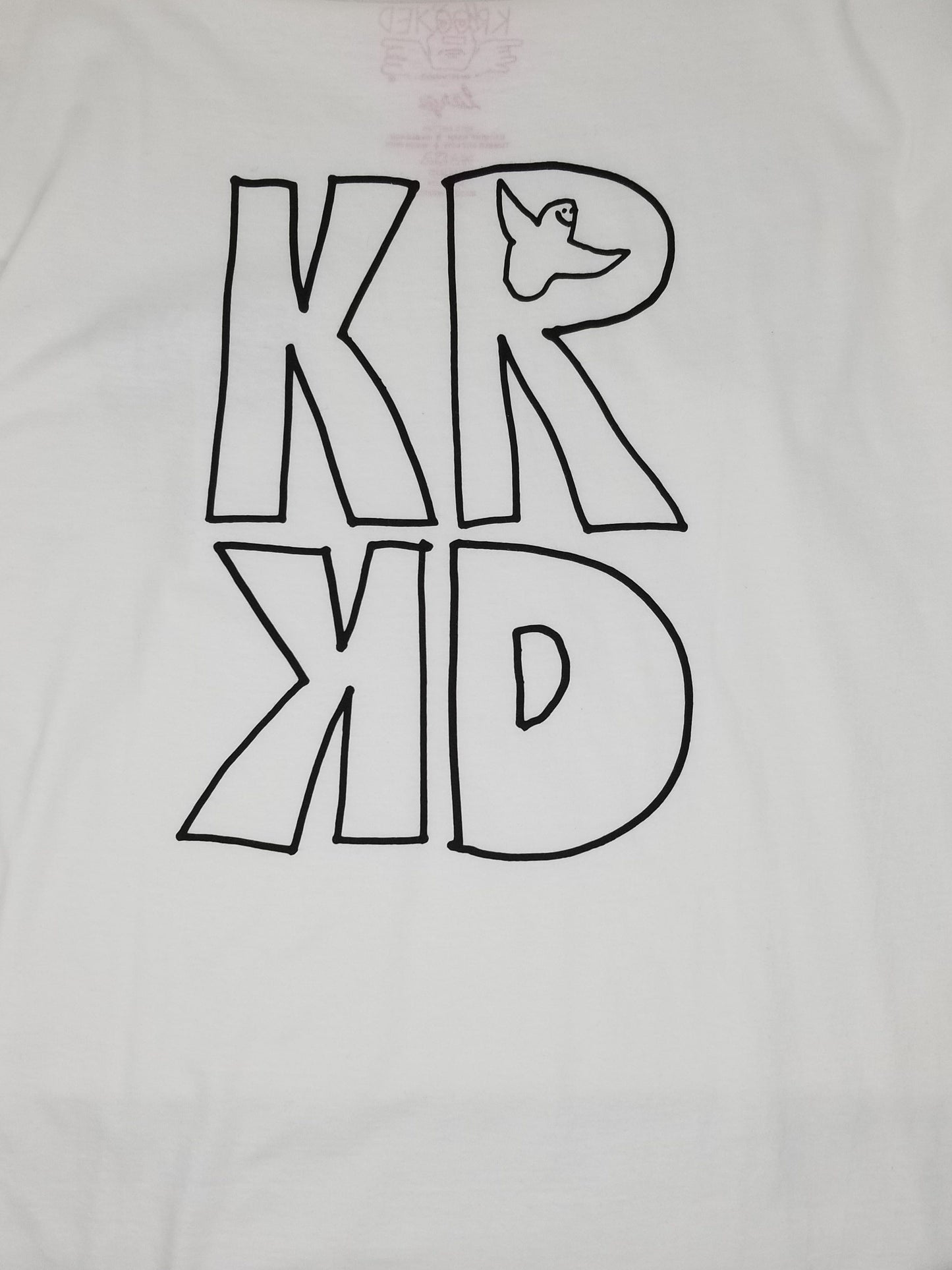 KROOKED T-SHIRT M KROOKED KRKD TEE - WHITE