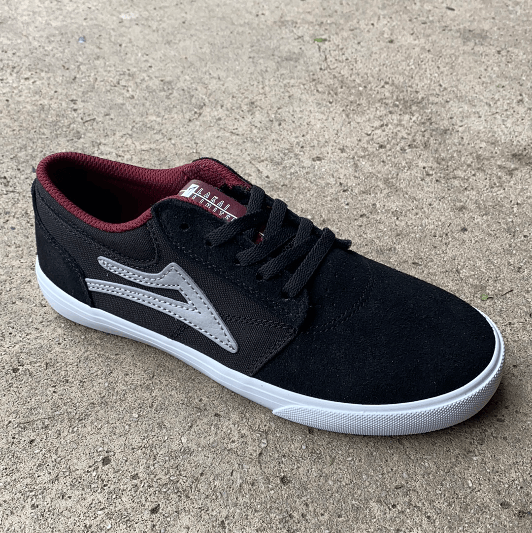 LAKAI SHOE LAKAI LAKAI GRIFFIN KIDS - BLACK PORT SUEDE