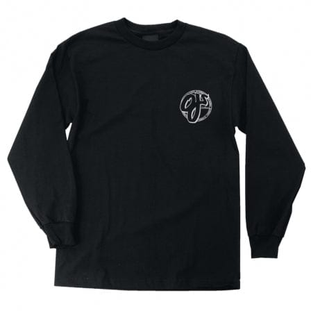 OJ WHEELS LONGSLEEVE TEE S OJ SKATE JAWN L/S TEE - BLACK