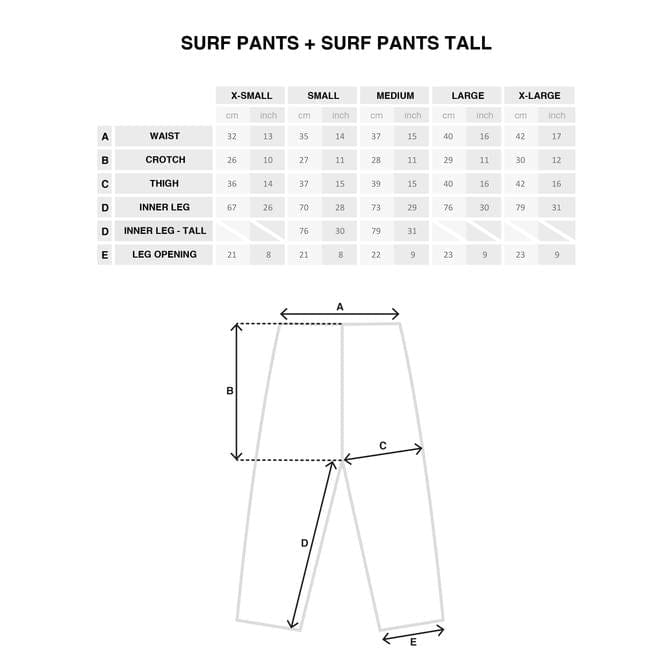 POLAR SKATE CO PANTS POLAR SURF PANTS - BLACK