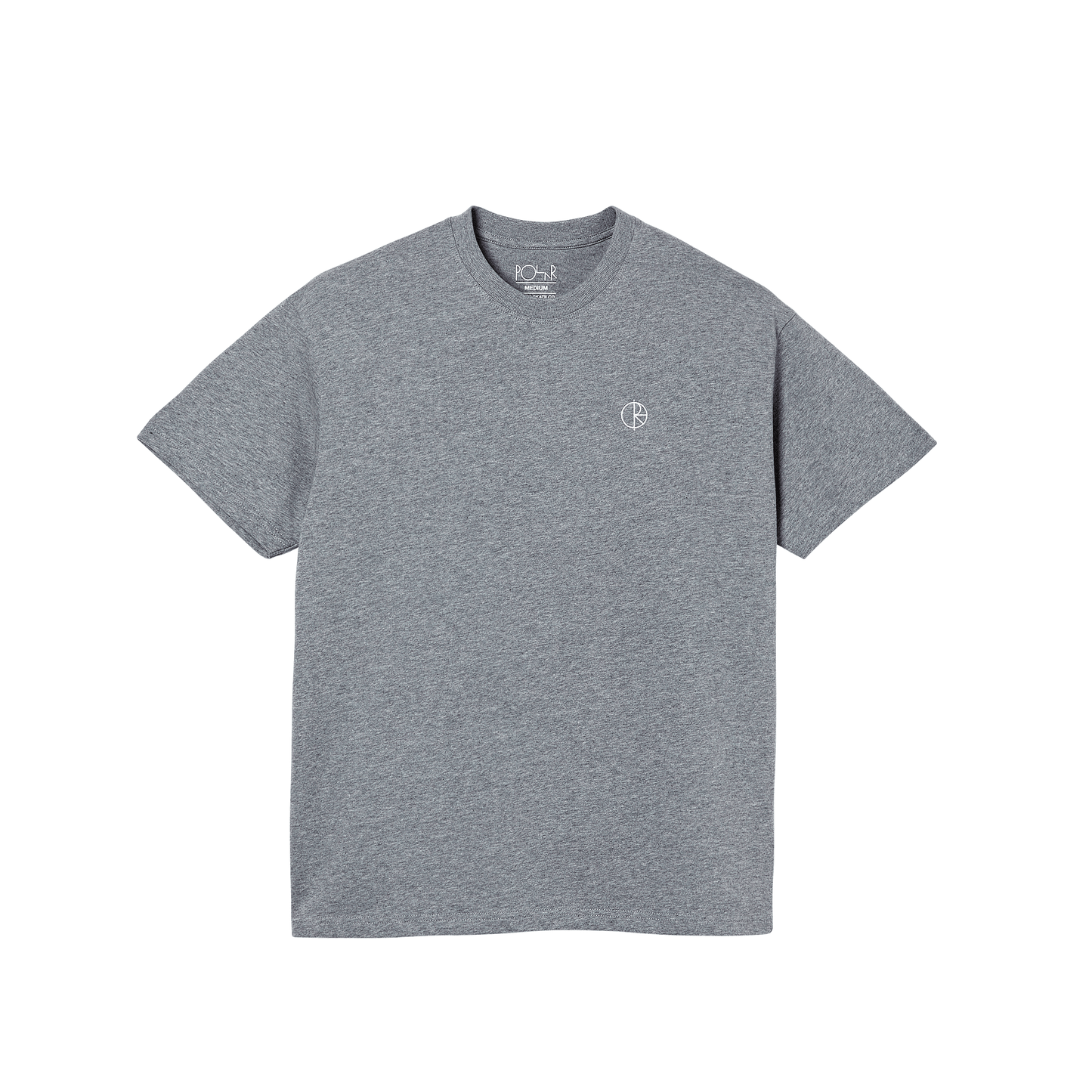 POLAR SKATE CO T-SHIRT L POLAR TEAM TEE - HEATHER GREY