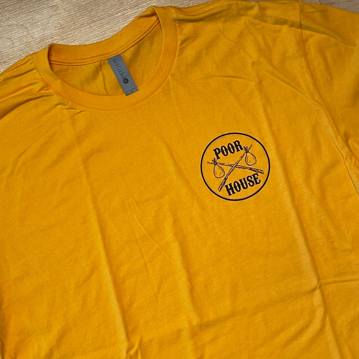 POORHOUSE HARDWARE T-SHIRT POOR HOUSE HARDWARE TEE - YELLOW