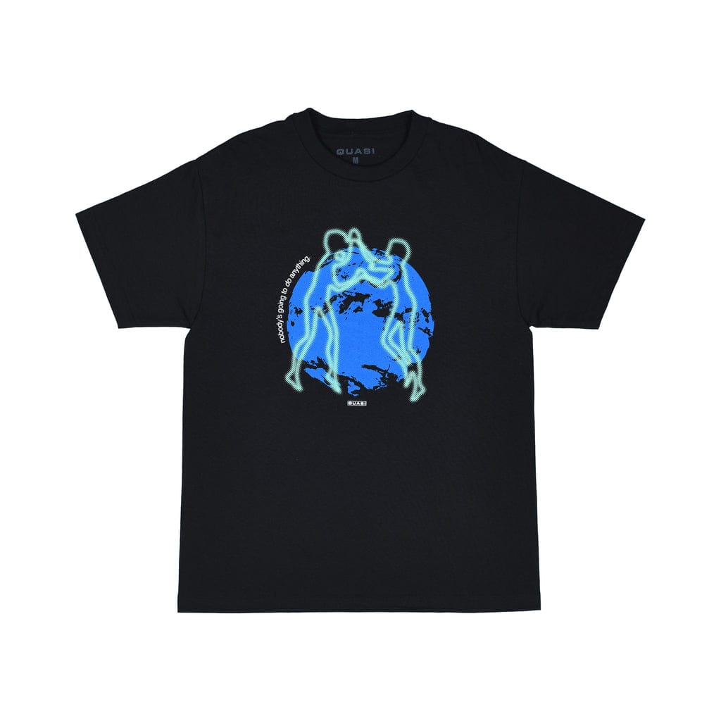 QUASI T-SHIRT QUASI POWER TO THE PLANET TEE - BLACK