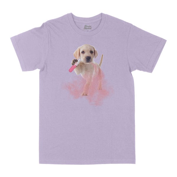 SKATEMENTAL T-SHIRT M SKATEMENTAL VAPE PUPPY TEE - LAVENDER