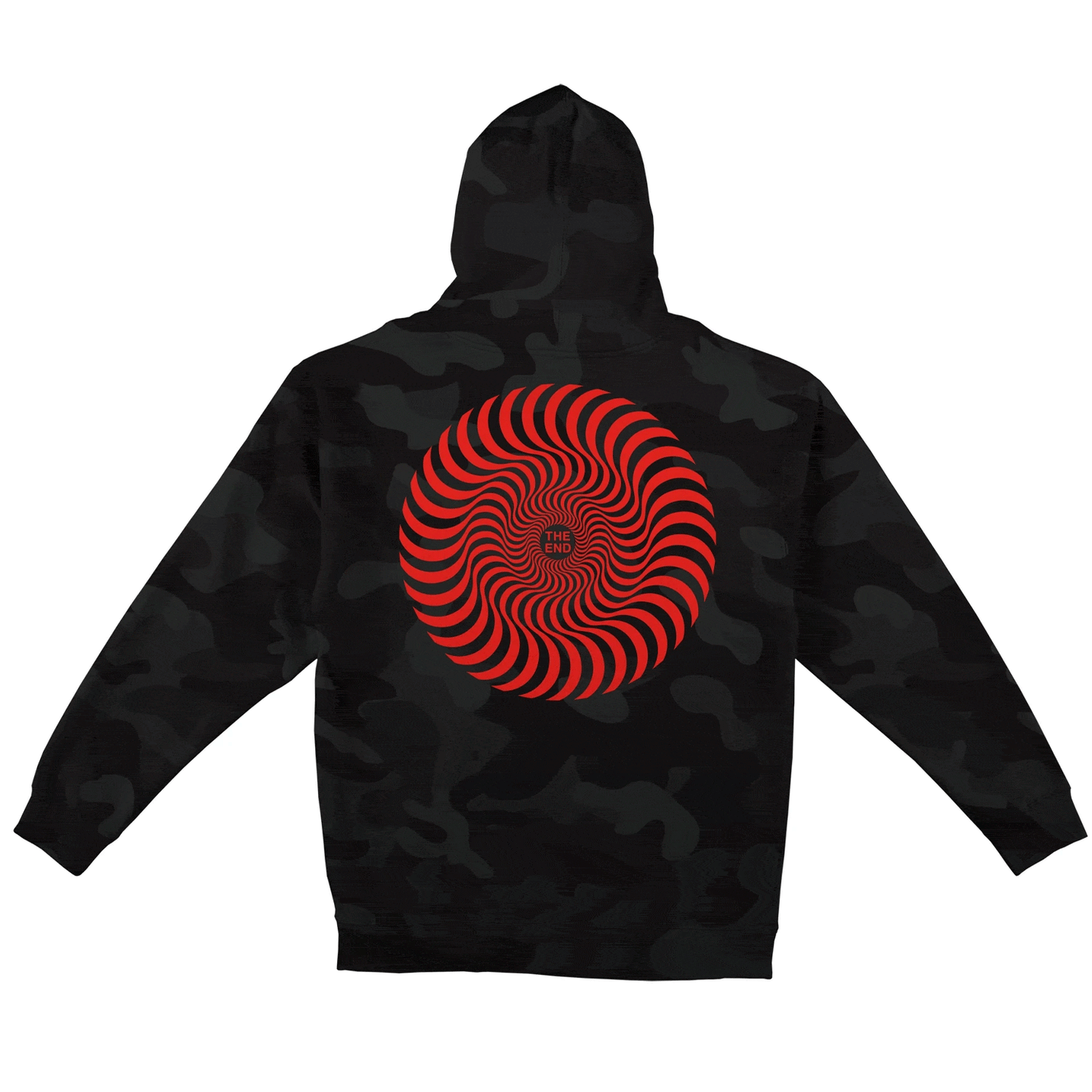 SPITFIRE HOODIE M SPITFIRE CLASSIC SWIRL HOODIE - BLACK CAMO RED