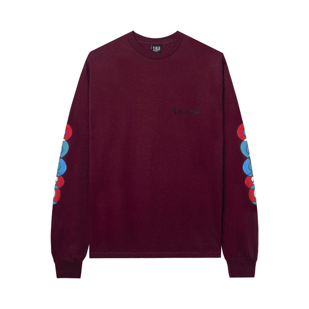 TIRED LONGSLEEVE TEE TIRED WOBBLES L/S TEE - WINE