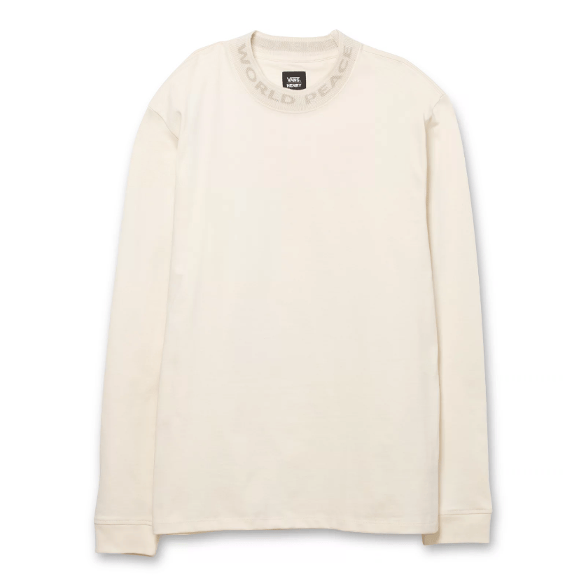 VANS x JUSTIN HENRY WORLD PEACE KNIT CREWNECK - ANTIQUE WHITE