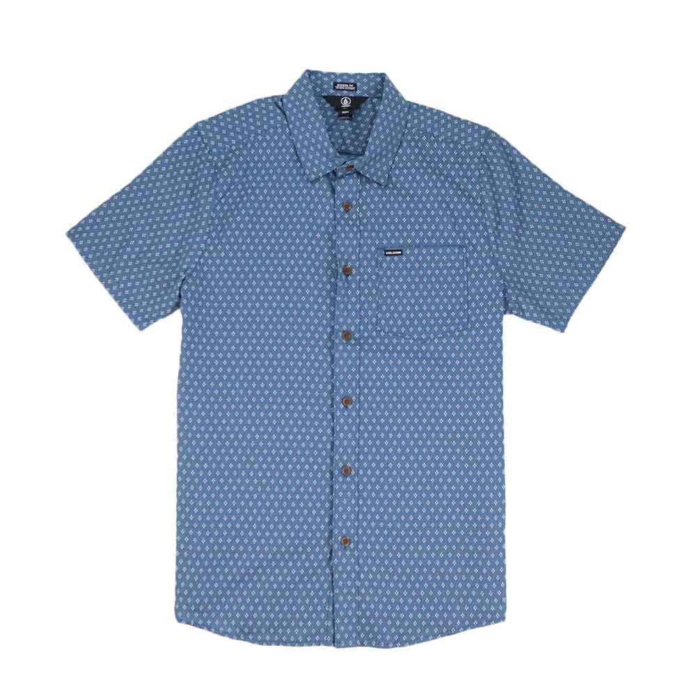 VOLCOM SHORT SLEEVE SHIRT VOLCOM MILTON S/S SHIRT - HORIZON BLUE