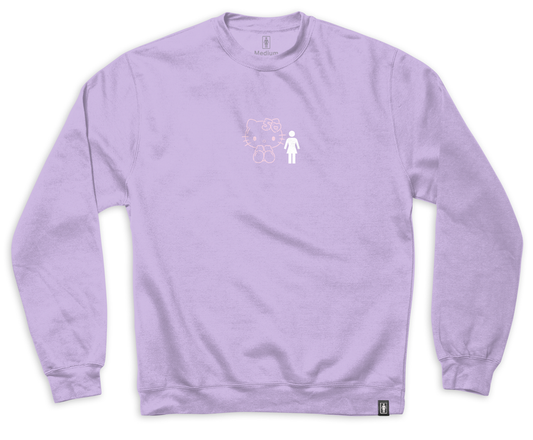 Girl Hello Kitty Partners Crewneck - Lavender