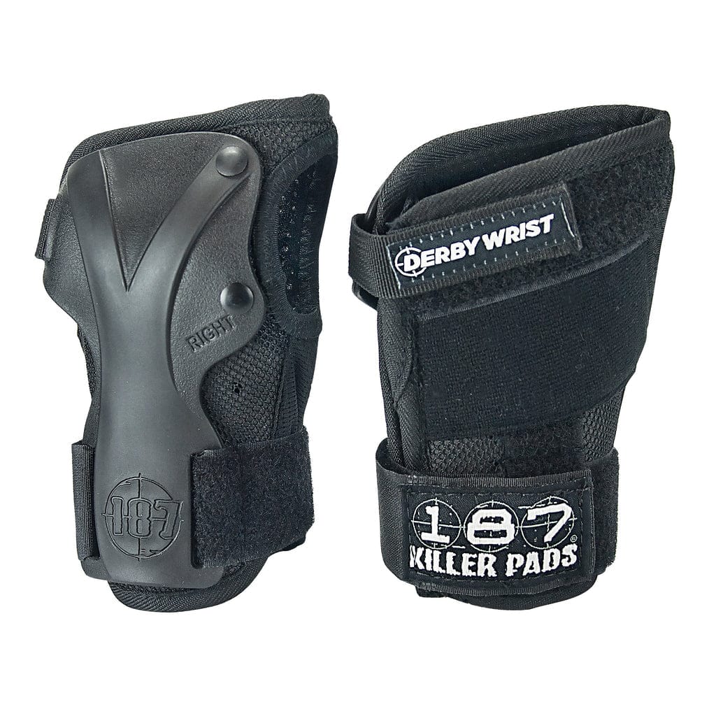 187 Killer Pads PADS XL 187 Derby Wrist Guards - Black