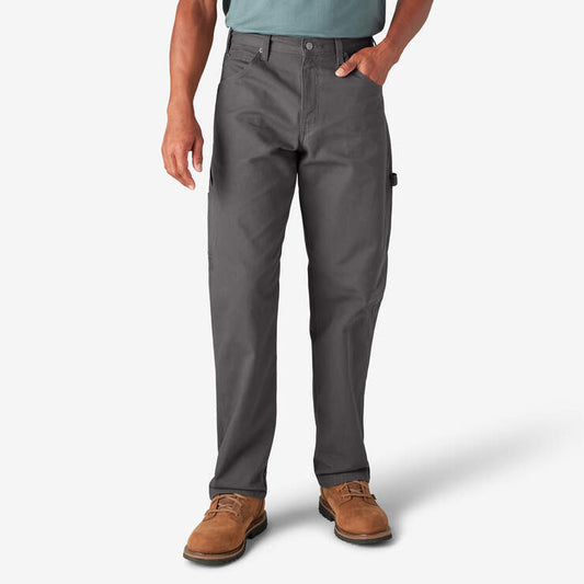 Dickies Relaxed Fit Heavyweight Duck Carpenter Pants - Rinsed Slate