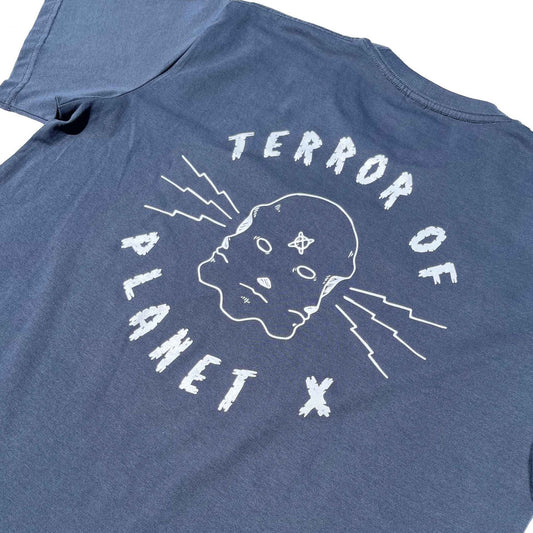 Terror Of Planet X Faces Tee - Pepper