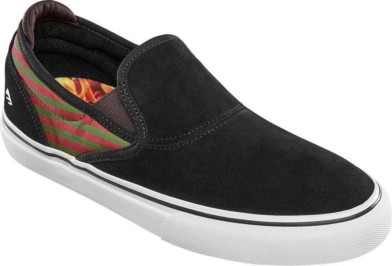 Emerica Wino G6 Slip On - (Hoban) Black Olive Red