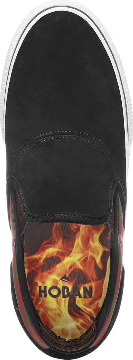 Emerica Wino G6 Slip On - (Hoban) Black Olive Red