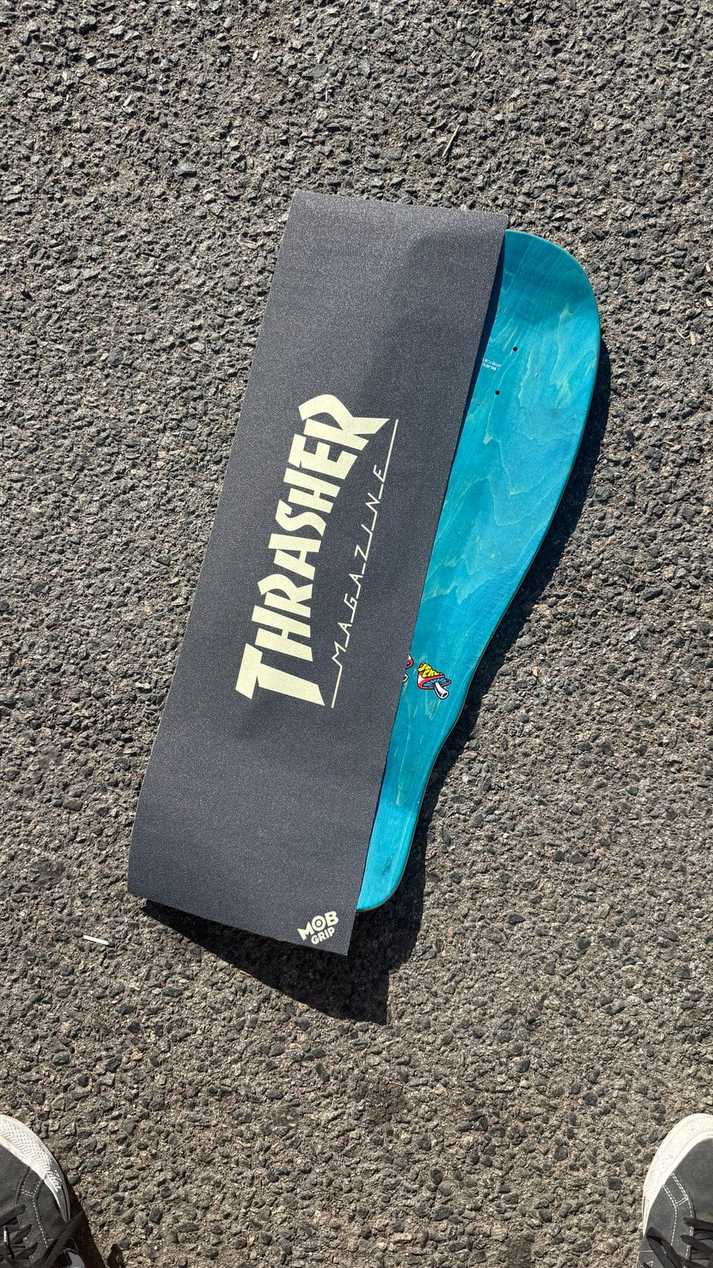 MOB Thrasher Glow Logo Griptape - Black