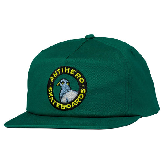 Anti Hero Pigeon Round Snapback Hat - Green