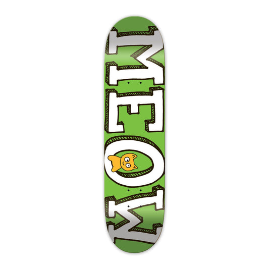 Meow Green Logo Deck - 8.25