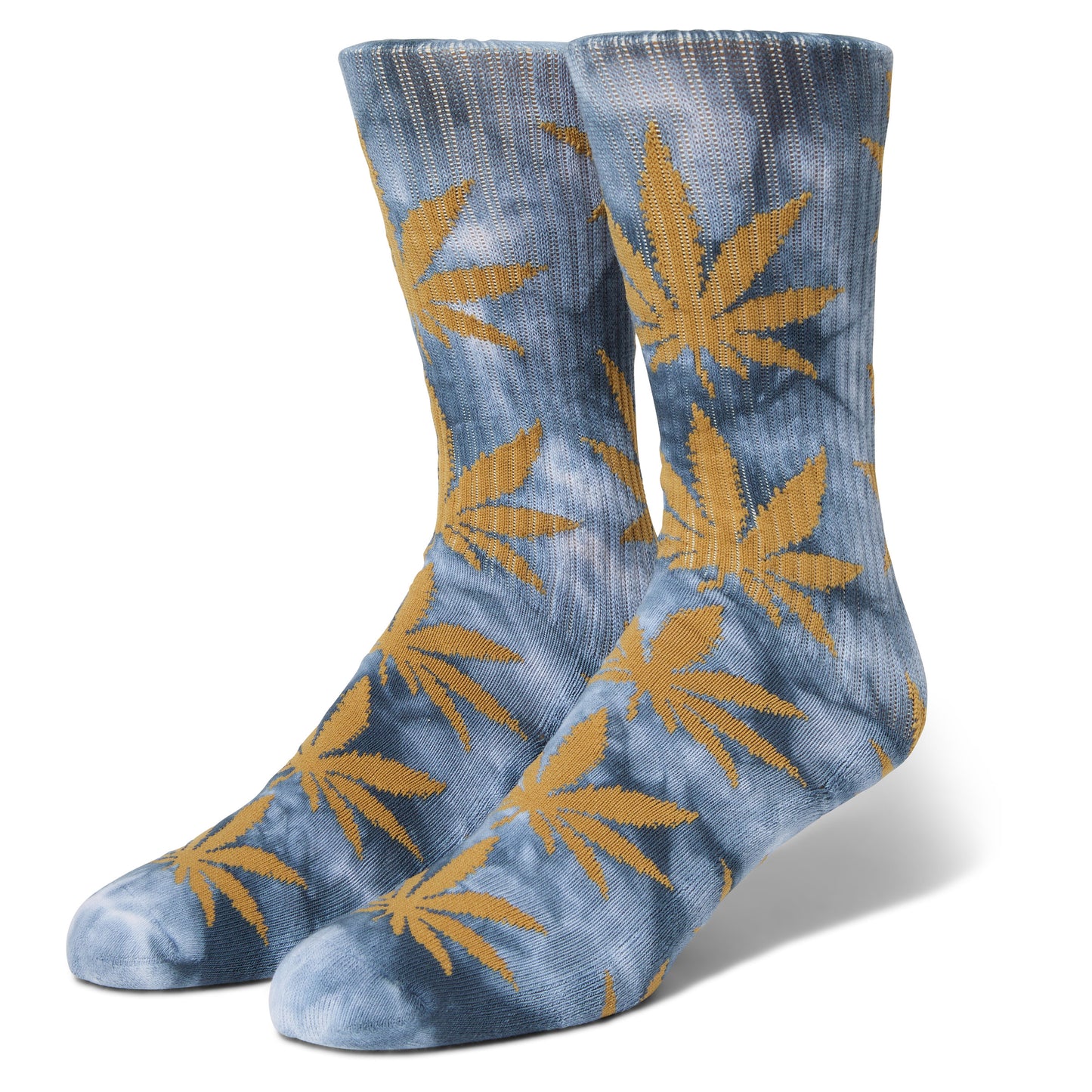 HUF Plantlife Bleach Tie Dye Socks - Navy