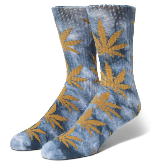 Huf Plantlife Bleach Tie Dye Socks - Navy