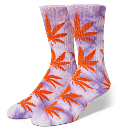 Huf Plantlife Bleach Tie Dye Socks - Purple