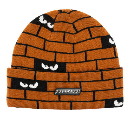 Corduroy Headwear Bricks Beanie - Rust