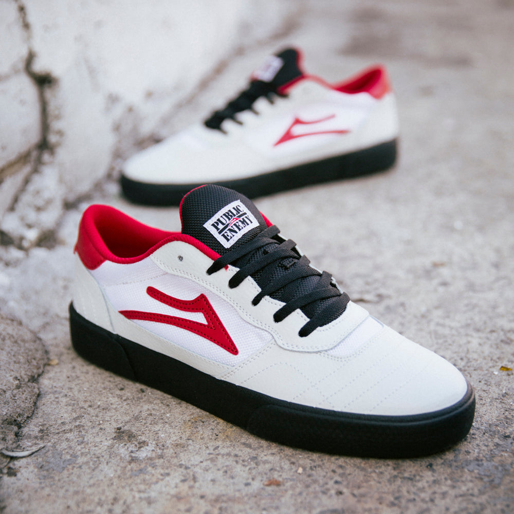 Lakai Cambridge - (Public Enemy) White Leather