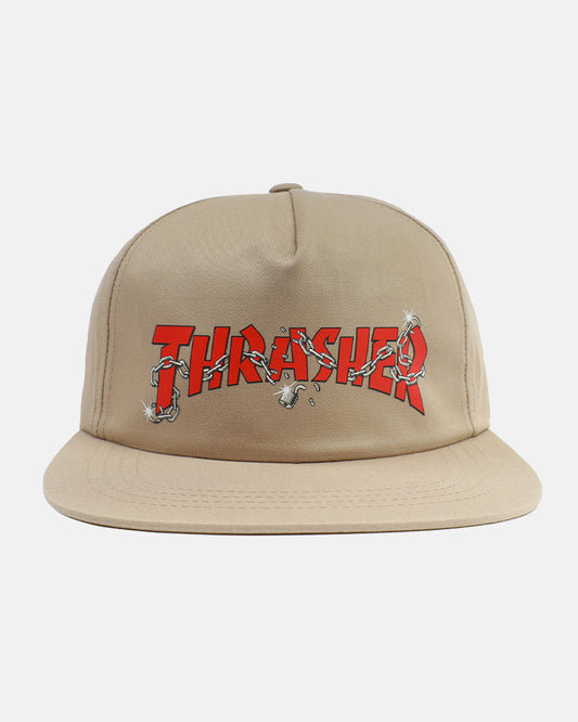 Thrasher Magazine Chains Snapback - Tan