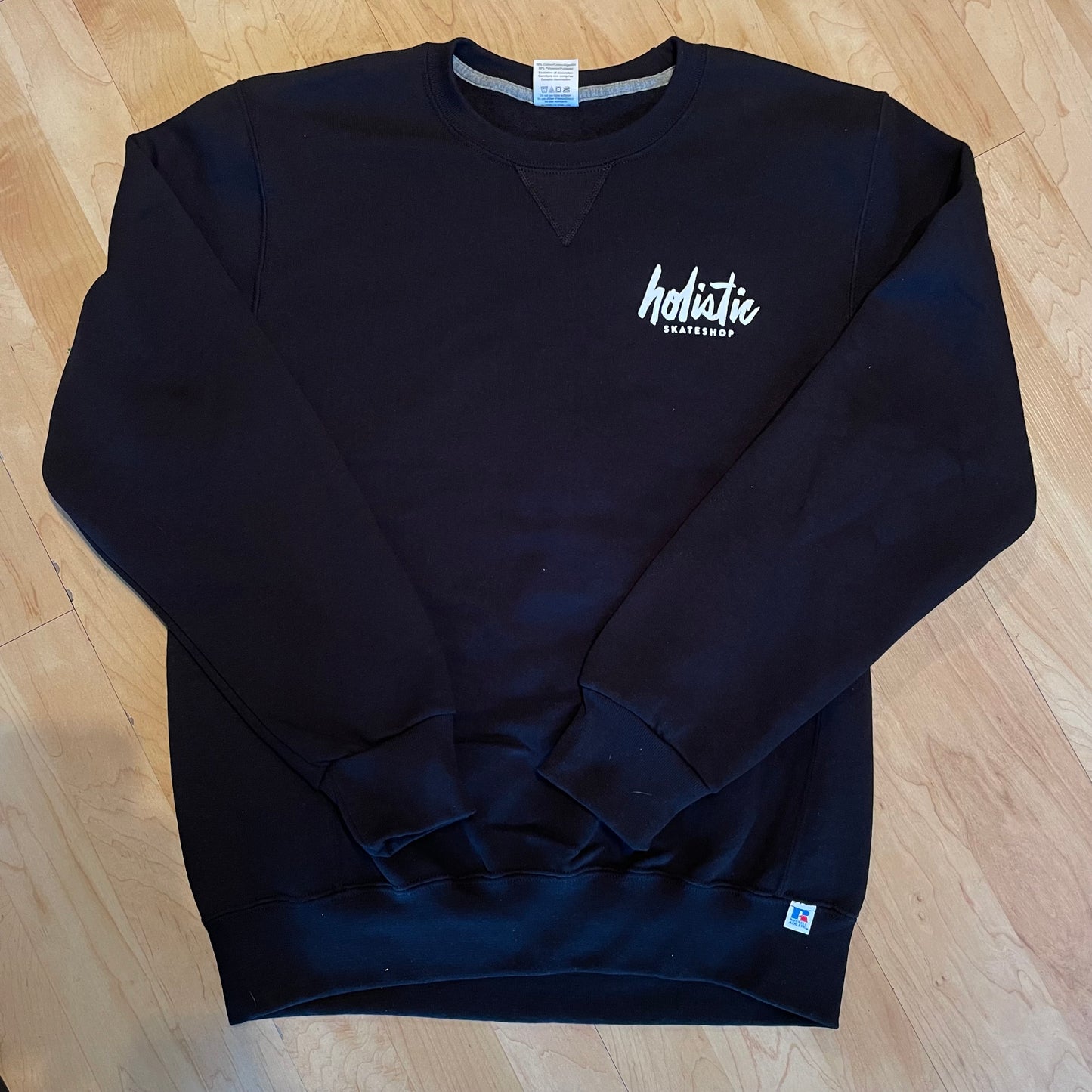 Holistic Skateshop Day 2025 Skeleton Crewneck - Black