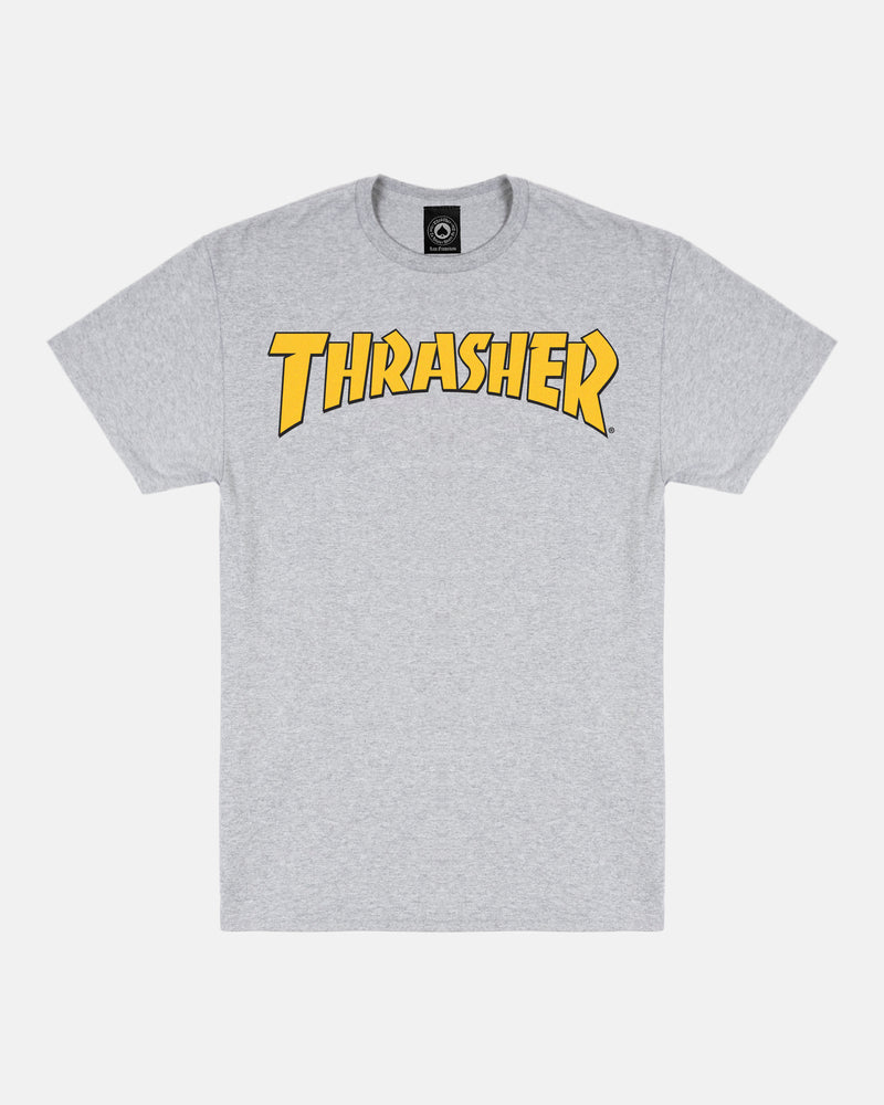 Thrasher Cover Logo Tee - Heather Grey