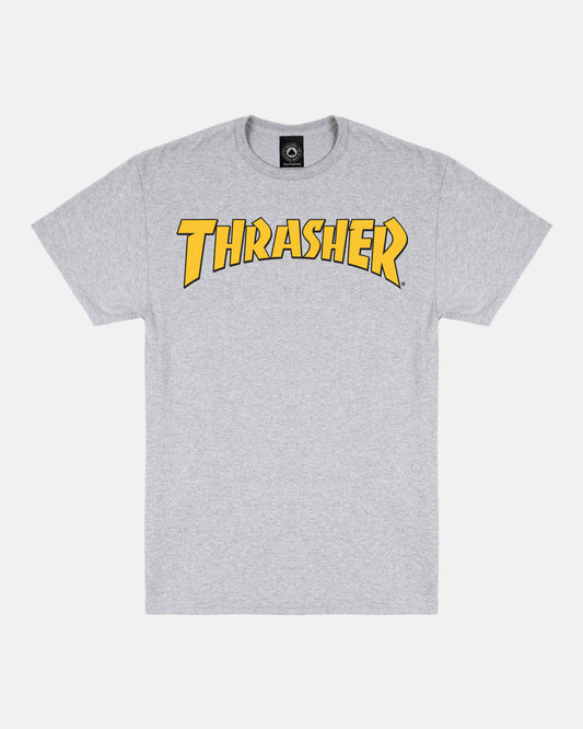 Thrasher Cover Logo Tee - Heather Grey