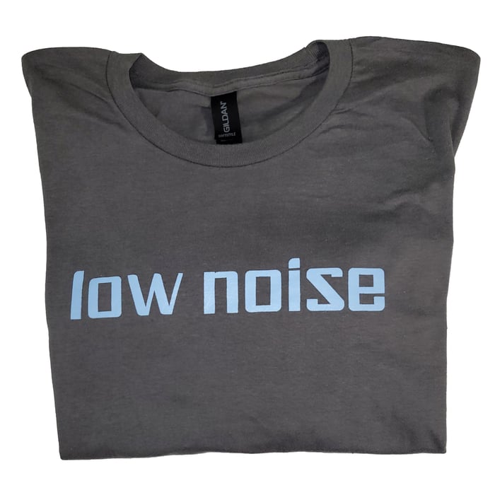 Low Noise Logo Tee - Charcoal Grey