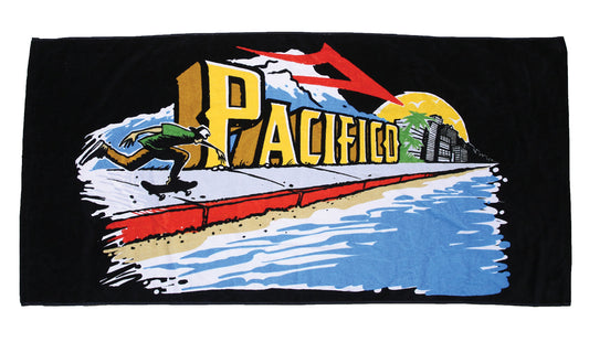 Lakai Pacifico Push Beach Towel - Black