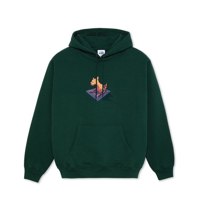 Polar Dave Dog Hoodie - Dark Green