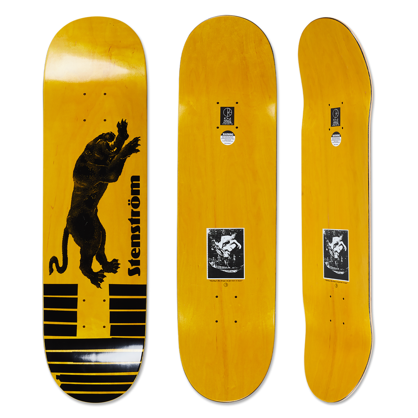 Polar David Stemstrom Tape & Panther Yellow Deck - 8.5