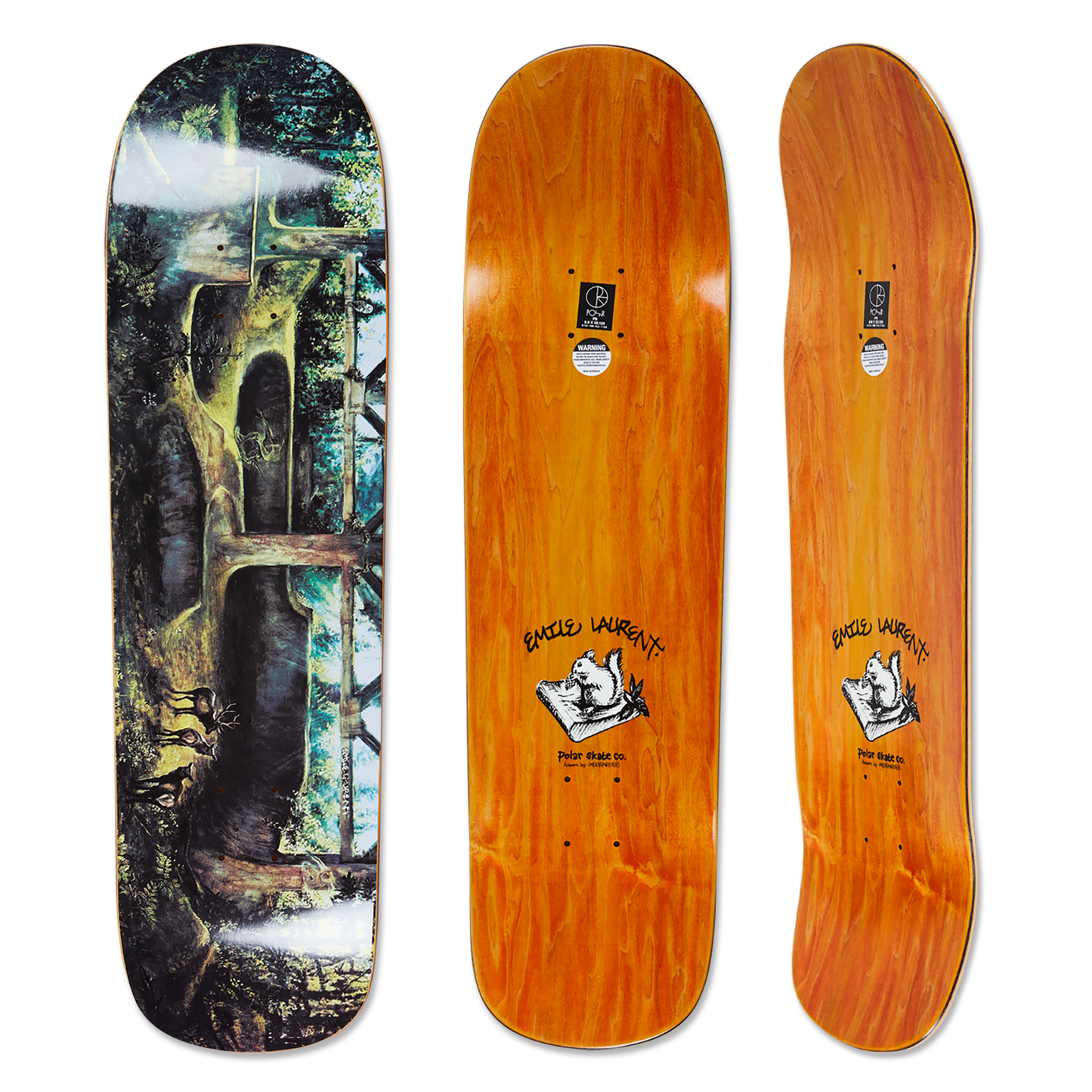 Polar Emile Laurent Burnside P8 Shaped Deck - 8.8