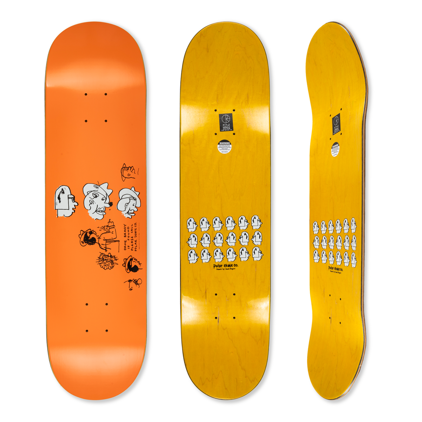 Polar Dane Brady Mia Orange Deck - 8.5