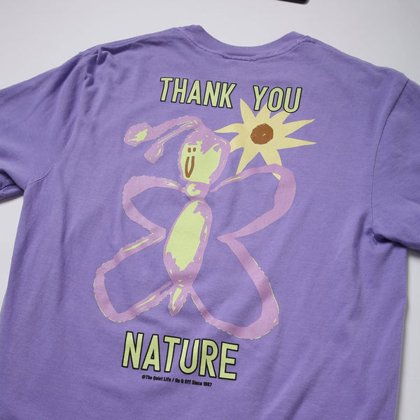 The Quiet Life Thank You Nature Pigment Dyed Tee - Purple