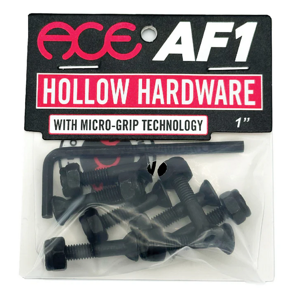 Ace AF1 Hollow Hardware Bolts W/ Grippers Allen - 1"