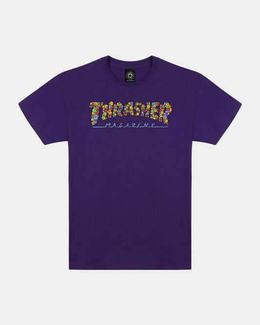 Thrasher Magazine Smile By Spanky Tee - Purple