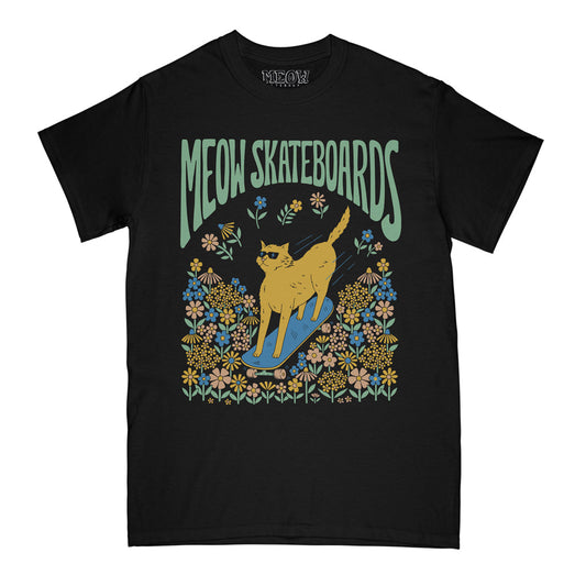 Meow Skateboards Meadow Tee - Black